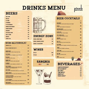 Plan B menu 