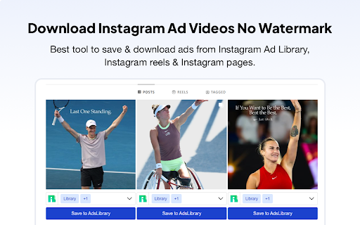Ad Library：Download watermark-free Instagram ad video