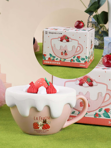Title 3, Lisa Strawberry Honey Talk Creative Mug Set for...