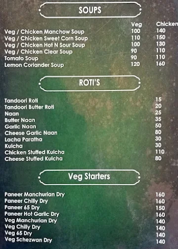 Grand Alhamdulilah Hotel menu 