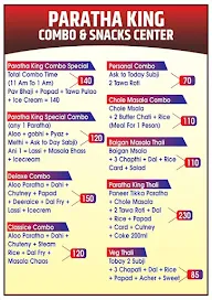 Paratha King Combo & Snacks Centre menu 4