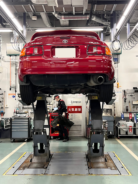 セリカのディーラー整備・ドライブシャフトブーツ交換・部品調達・純正品流用・センターサポートベアリングに関するカスタム事例の投稿画像1枚目
