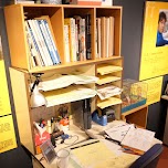 an animator's desk at Suginami Animation Museum in Tokyo, Japan 