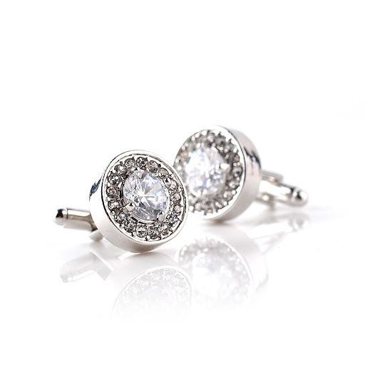 Title 4, Fashion French New Round Purple and White Rhine...