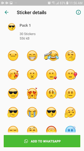 Emoji stickers for WhatsApp