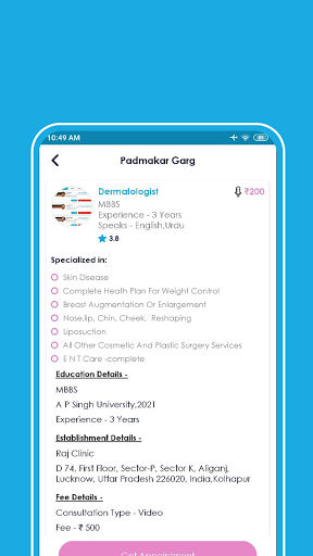 Screenshot Pink Doctor - Online telemedic