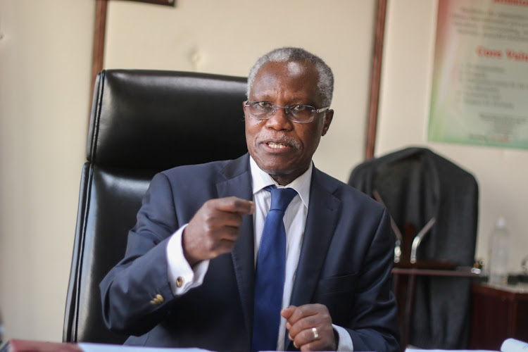 NCIC chairman Samuel Kobia during an interview in his Nairobi office