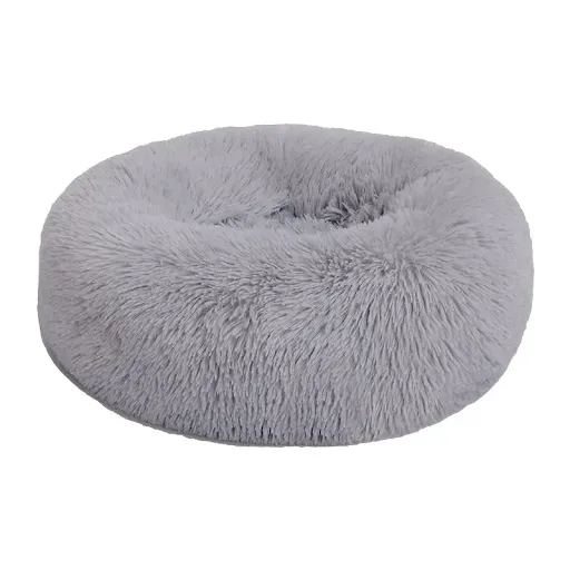 Durable and Soft Plush Cat Bed for Winter - Cozy Round Bed for Your Pet Made in Zhejiang