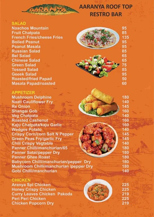 Aaranya Restaurant menu 