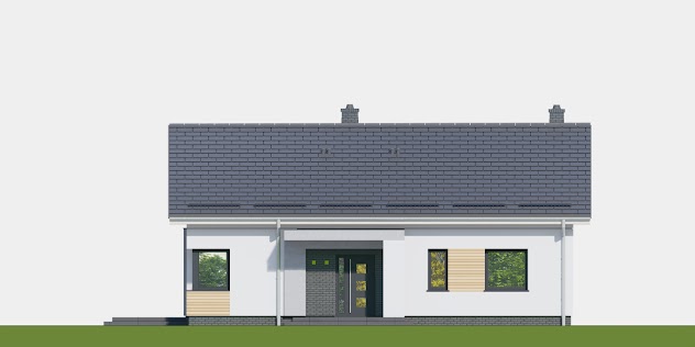 Elewacja nr 1 projektu domu APS 336 wariant 4