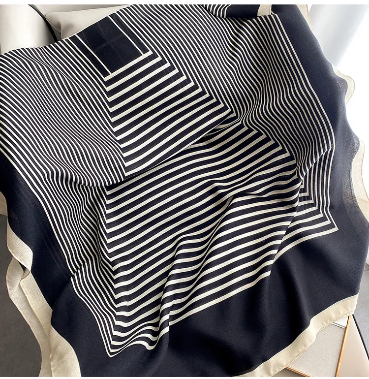All-match warmte en zonnebrandcrème decoratieve zijden sjaal