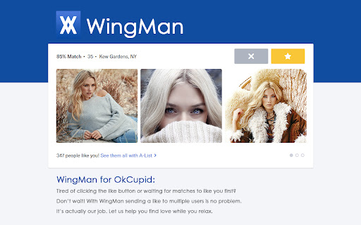 WingMan Freemium for OkCupid