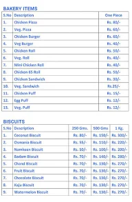 Famous Sweets And Bakers menu 8