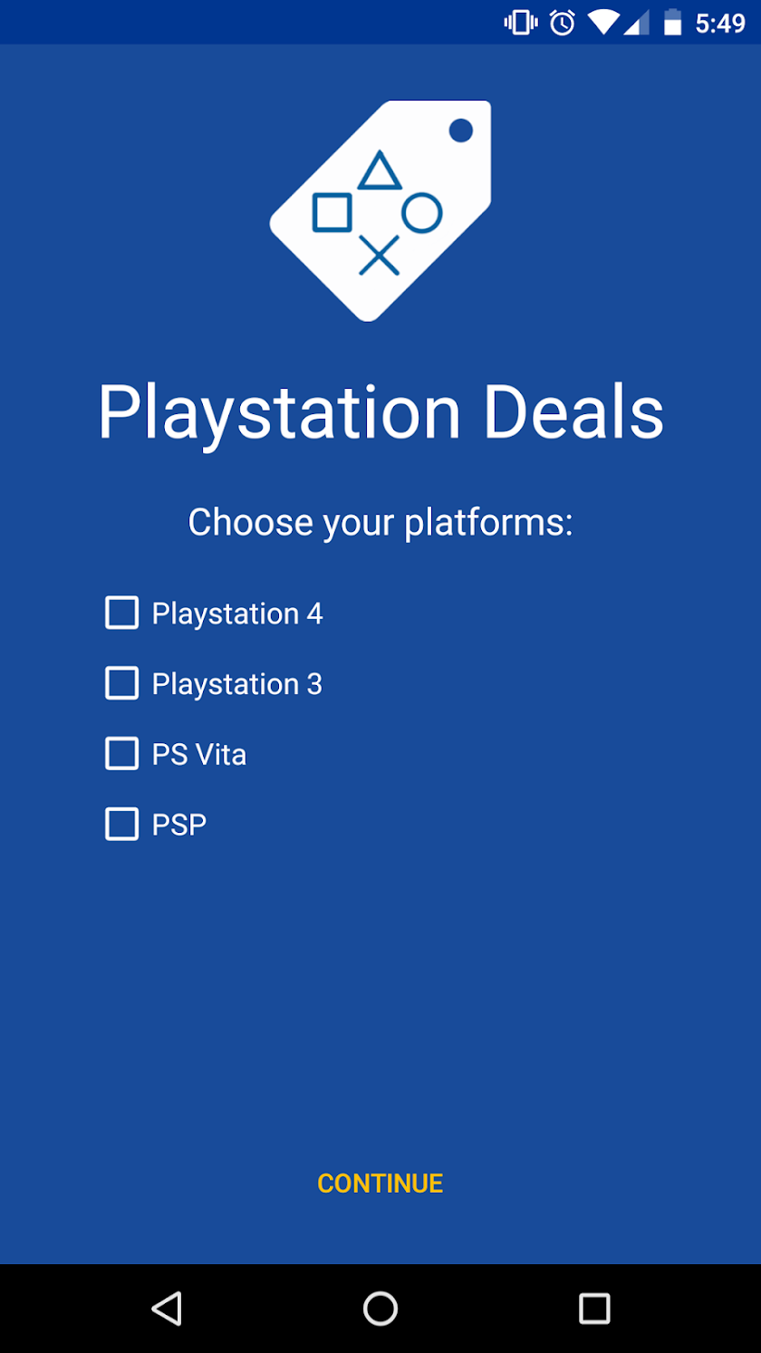 Play Deals Screen 1