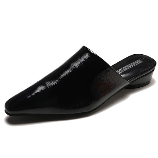 Title 3, Womens Flats Shoes Mules Slides PU Leather Low...