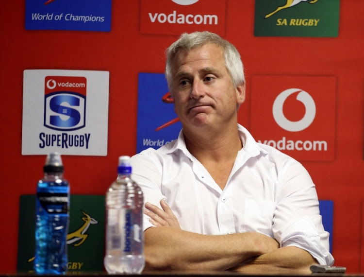 Robbie Fleck (Coach) of the Stormers during the Super Rugby match between DHL Stormers and Chiefs at DHL Newlands Stadium on May 12, 2018 in Cape Town, South Africa.