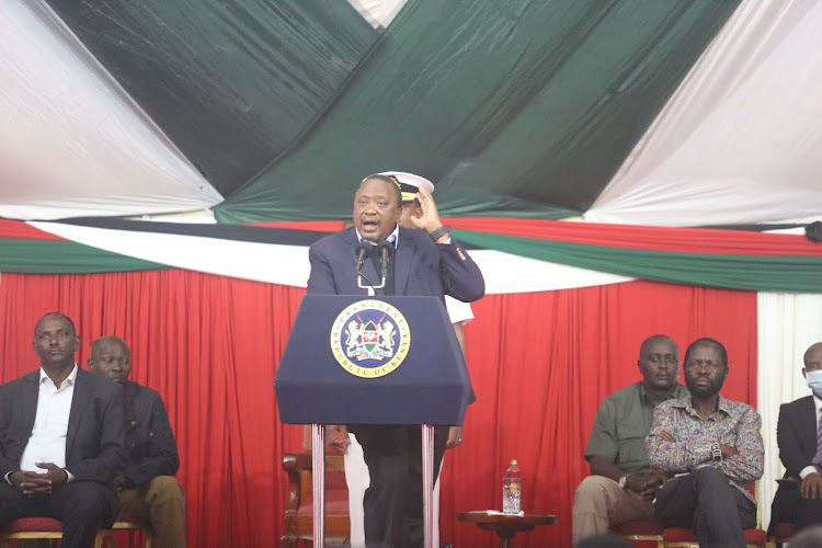 President Uhuru Kenyatta in Kisumu