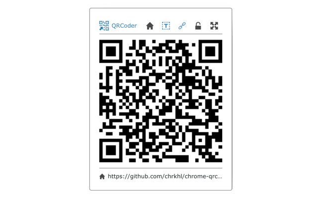 QRCoder chrome extension