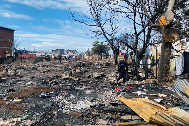 More than 1,000 people were displaced to tents after a fire gutted about 250 shacks in Clairwood, south of Durban, on Friday.