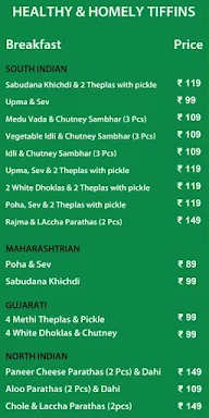 Ohh Daily - Healthy & Homely Tiffins menu 1