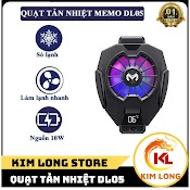 Quạt Tản Nhiệt Điện Thoại Gaming Sò Lạnh Memo Dl05 Có Đèn Led Rgb Phiên Bản 2022 V3 - Kim Long Store