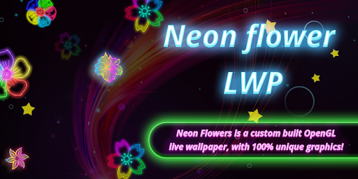 Neon Flower Live Wallpaper