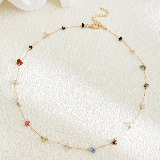 Title 4, Colorful rough stone irregular simple womens n...