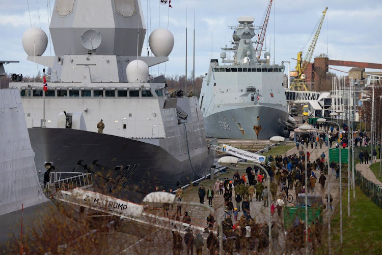 Naval frigates from Norway in Riga, Latvia, October 30 2022. Picture: ANDREY RUDAKOY/BLOOMBERG