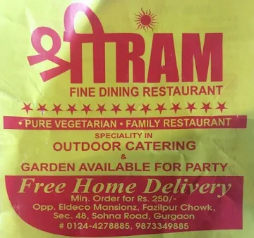 Shri Ram Restaurant menu 