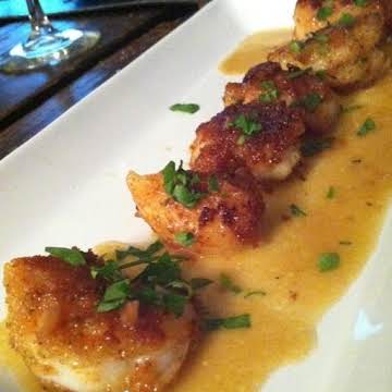 Grilled Shrimp & Scallops w/lemon butter sauce