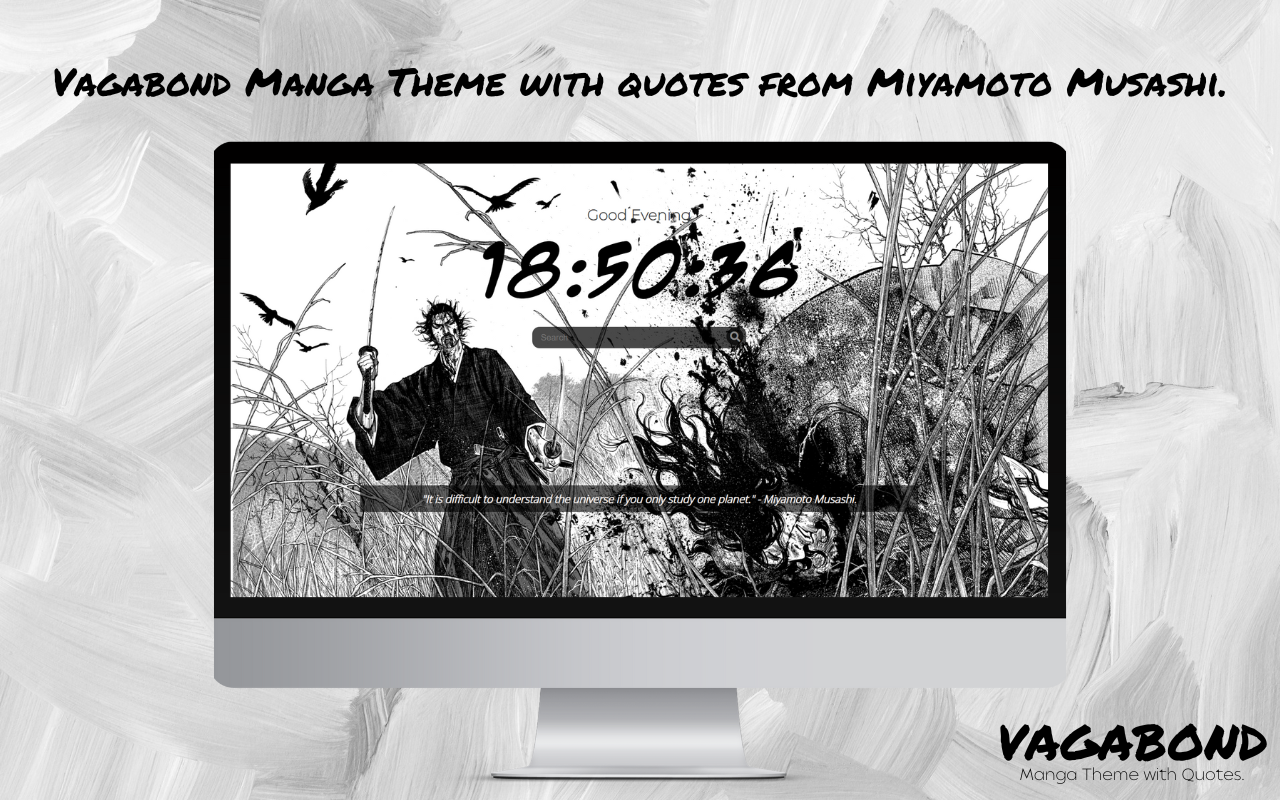 Vagabond: Manga Theme with Musashi quotes. Preview image 3