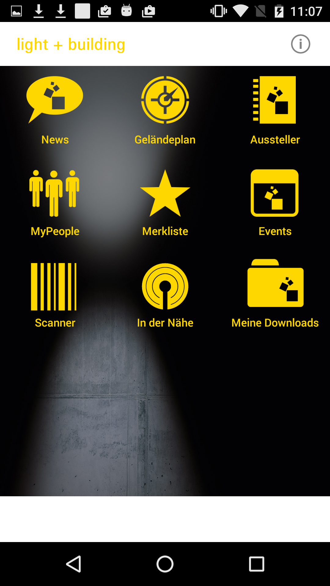 Android application Light + Building Navigator screenshort