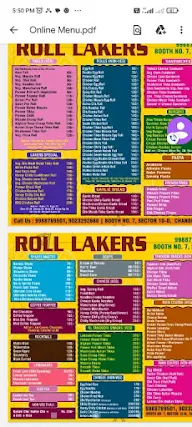 Roll Lakers menu 8