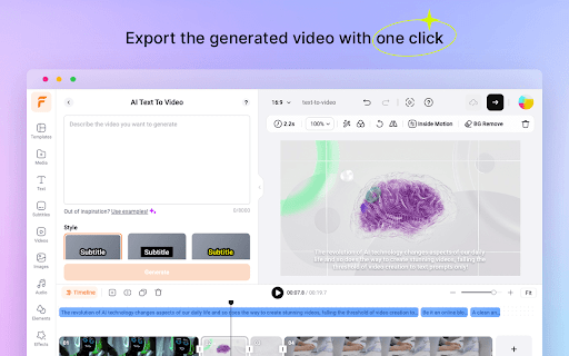 FlexClip AI URL to Video