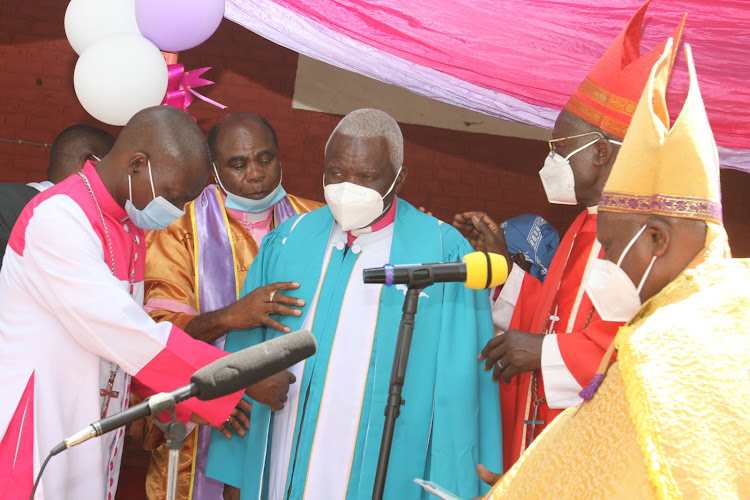 Newly installed Archbishop James Obunde at Kima Mission.