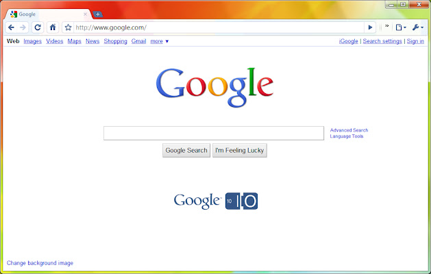 Google I/O 2010 Theme[Aero Version] chrome extension