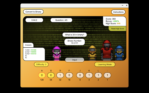 Convert to Binary Game