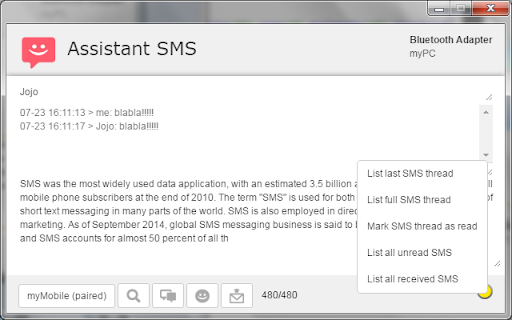 Assistant SMS