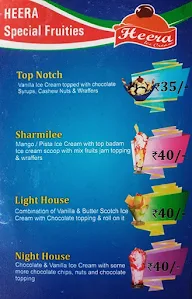 Heera Ice Cream menu 1