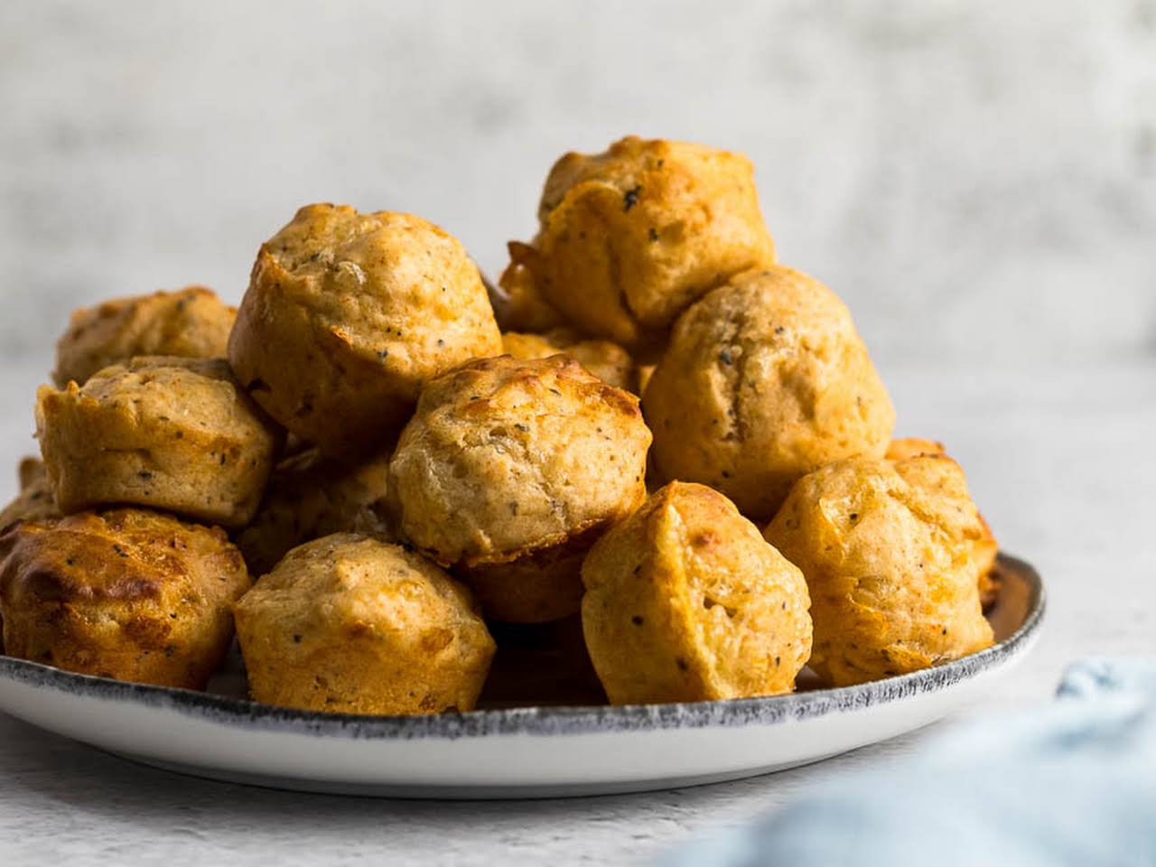 Cheese and chutney mini muffins