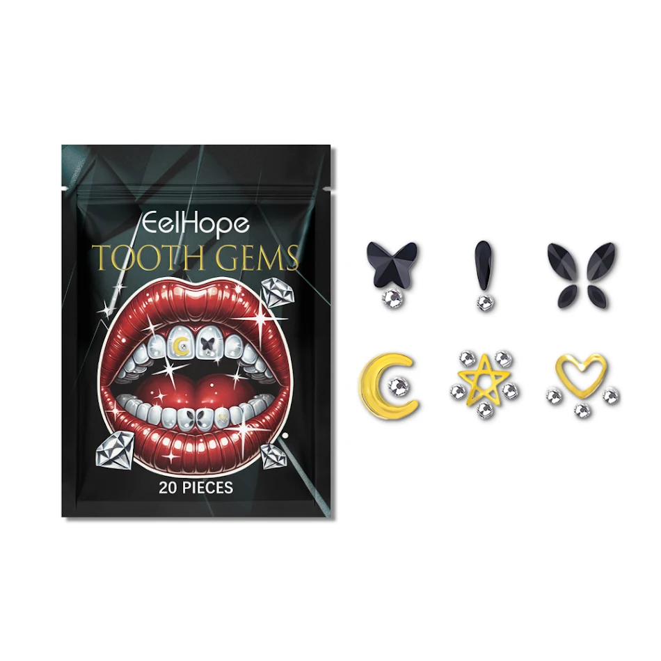 Sparkle Dental Diamond decoratieve fashion stickers voor tandheelkundige schoonheid. Laat je glimlach stralen met diamanten. Eenvoudig aan te brengen.