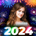 New Year photo frame 2024