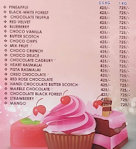 Caramella's menu 1