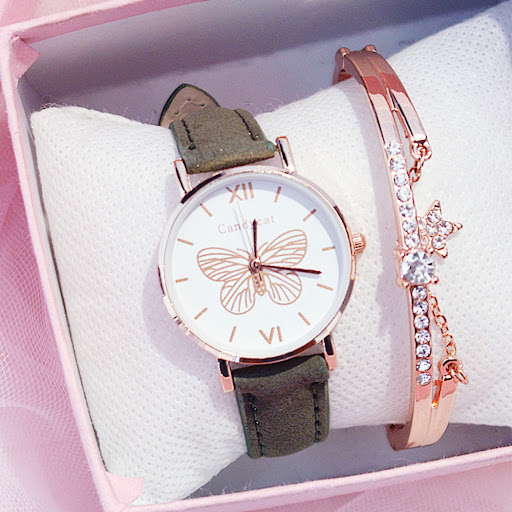 Title 2, Ladies Fashion Trend Wild Butterfly Dial Belt Q...