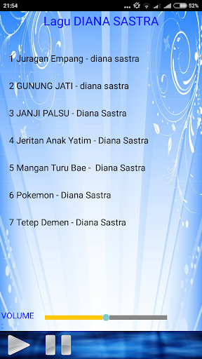 Lagu DIANA SASTRA