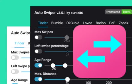 Auto Swiper for Tinder, Bumble and more! small promo image