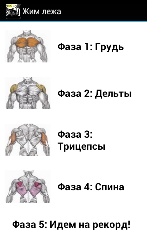Жми лежа Screen 2