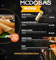 McDosas menu 1