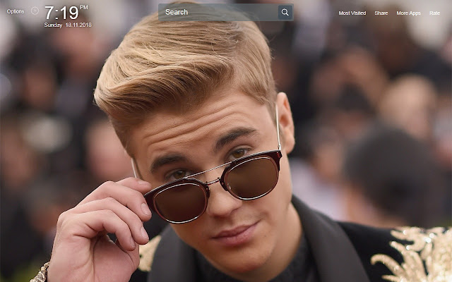 Justin Wallpapers Theme New Tab