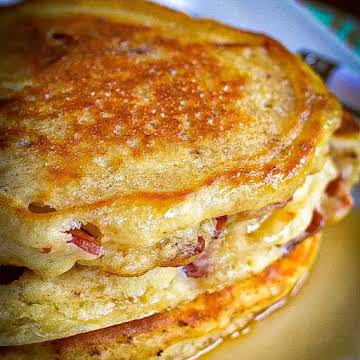 Buttermilk Bacon Pancakes